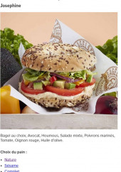 Menu Bagelstein - Bagel Josephine