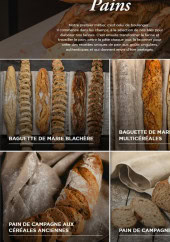 Menu Boulangerie Marie Blachère - Les pains