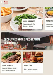 Menu Buffalo Grill - Les menus