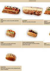 Menu Exki - Les sandwiches