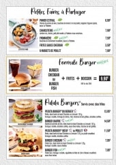 Menu La Pataterie - Formules, patata burgers a emporter