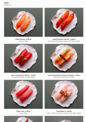 Menu Matsuri - Sushi