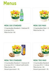 Menu Mezzo Di Pasta - Les menus