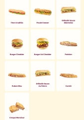 Menu Pomme de Pain - Les sandwichs suite