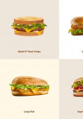 Menu Quick - Liste des burgers disponibles 2020