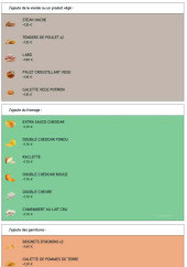 Menu Speed Burger - Les burgers sur mesure suite