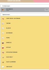 Menu Speed Burger - Les burgers sur mesure