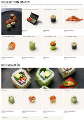 Menu Sushi Shop - Collection umami et nouveautés