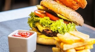 Campanile - Un burger à la présentation créative