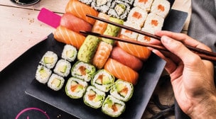 Planet Sushi - Plateau de sushis aux couleurs harmonieuses