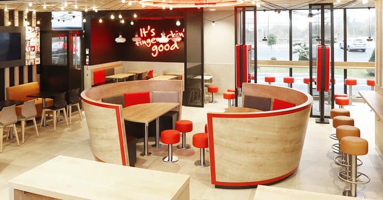 KFC - La salle de restauration