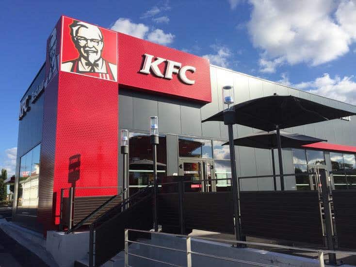 KFC - La façade du restaurant