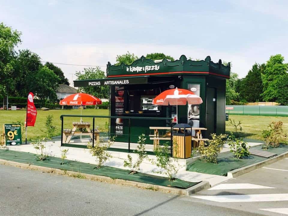 Le Kiosque à Pizzas - La façade du restaurant