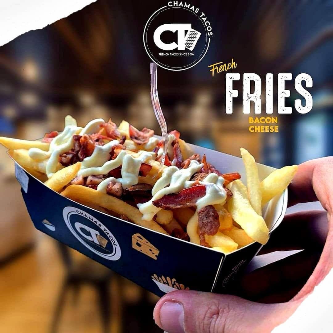 Chamas Tacos - Les frites avec fromages et bacon