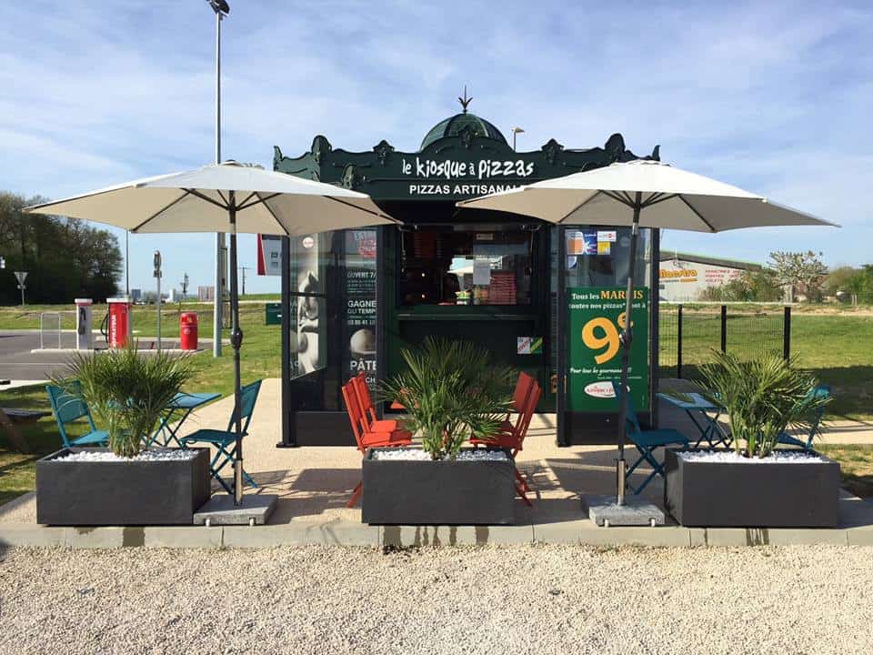 Le Kiosque à Pizzas - La façade du restaurant