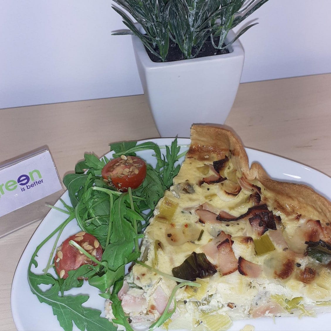 Green is Better - La tarte poireaux-jambon-roquefort