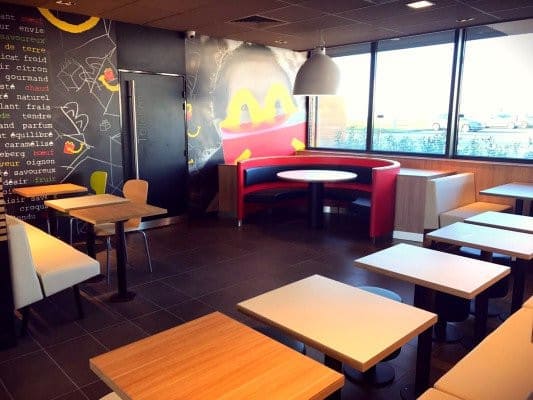 Mc Donald's - La salle de restauration