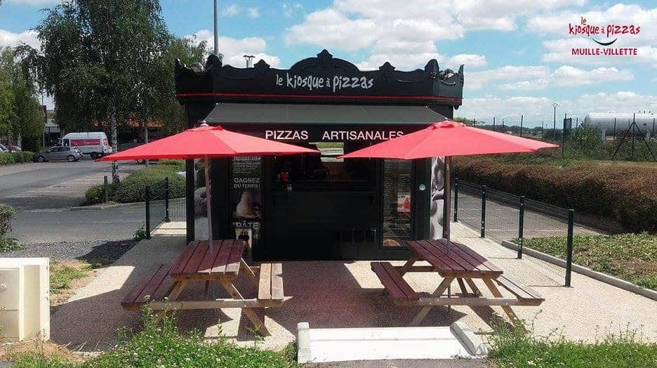 Le Kiosque à Pizzas - La façade du restaurant