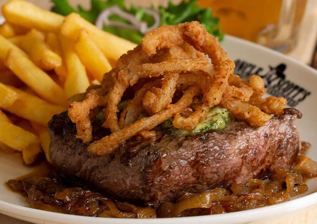 Oncle Scott's - Onion Brew steak