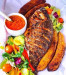 Saveur exotique - Spécialités Afro Caribéeenes Poisson entier Grillé &amp;amp; Banane Plantain