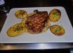 Au Temps Gourmand - Poire de boeuf, sauce champignons, pommes de terre rôties