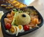 Le fournil de la rose - Le taboulé, oeuf dur, saumon, endive braisée, salade, tomates cerises