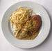 La gratinée - L'émincé de porc sauce charcutière et linguines