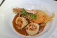 Chez adrien - Duo festif gambas et saint Jacques au coulis d'écrevisses