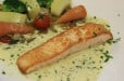 La Petite France - Pavé de saumon à l'huile d'olive et sa sauce fenouillette