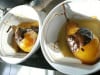 Portage de repas - Les poires pochées au sirop d'érable