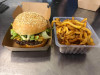 Restaurant de la rose - Un burger et frites