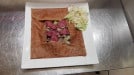 La Capsule - Galette chouchou pomme de terre, champignons, magret de canard fumé, sauce crémeuse au chouchen