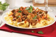 Le Crocodile - Bœuf stroganoff accompagné de linguines