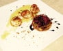 Hôtel de La Paix - Noix de saint Jacques poêlées au spéculos sur compote de pommes et tatin d'endives