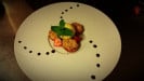 O Caveau Du Théàtre - Abricots rôtis , crumble aux amandes et glace Vanille