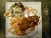Maison Rouge - Conrdon bleu de veau au munster, frites et salade verte
