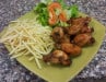 Lina & Rita - Un plat chicken wings salade et frites