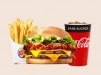 Burger King - Burger avec des frites et boissons