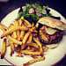 The Green Goose - Un burger frites 