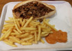 L'orient Food - Un sandwich kebab, frites