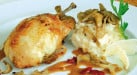 Au poulet gourmand - Caille farcie et son gratin dauphinois