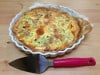 Le livre gourmand - Une tarte ricotta, courgette et poudre de noisette