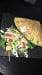 Au-crépuscule - Une crêpe et salade