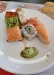 Plancha grill - Une assiette des sushis