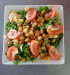 Pizzas carrees - Une salade