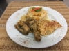 Le couloir - Un espace le couloir ce midi en plat à emporter :  Fricassé de poulet, gratin de papaye, riz giraumon
