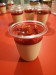 La Pizza de Ricky - Panna cotta vanille/rhum et ragout de fraises.