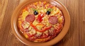 Smiley pizza