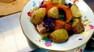La table des canneleurs - Un plat