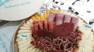Laiterie Gilbert - Plateau raclette charcuterie